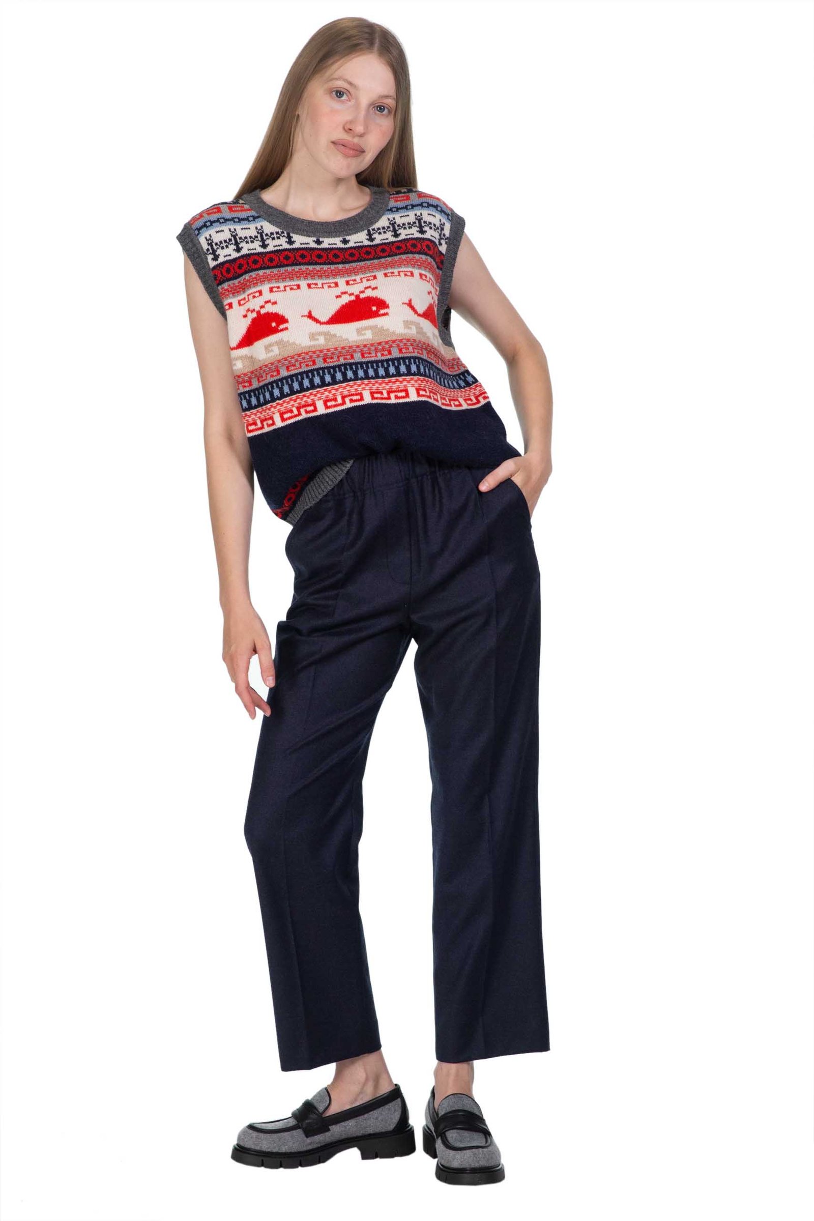 MAX MARA WEEKEND pantalone in flanella di lana CAMBRA - Gemma Boutique